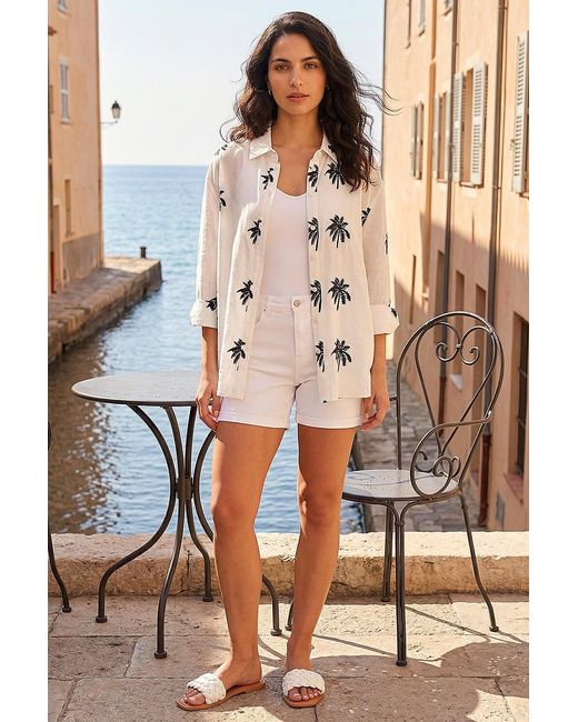 D.u.s.k White Palm Embroidered Shirt