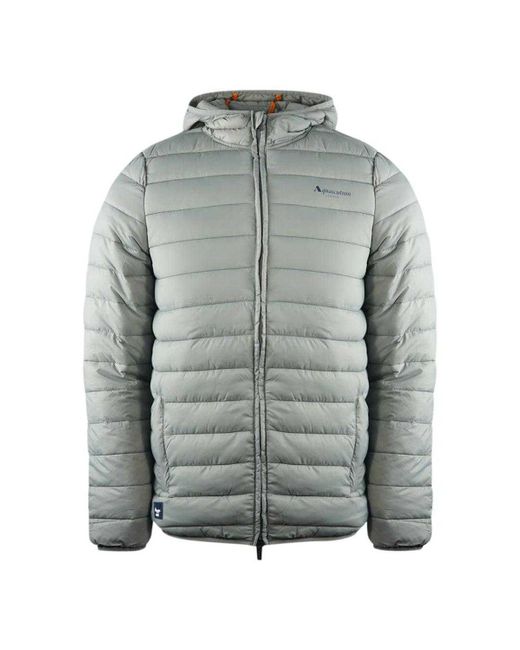 Aquascutum London Logo Grey Active Hoodie Jacket