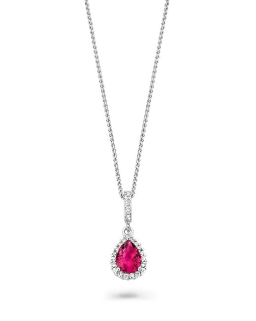 Orphelia White 'Enora' 925 Sterling Chain With Pendant