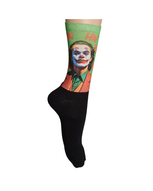 Jenes Socks Green Funny Printed Long For And