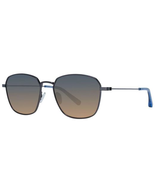 Ted Baker Blue Gradient Square Sunglasses With Stainless Steel Frame for men