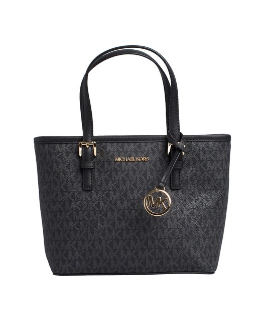 Michael Kors Black Jet Set Travel Handbag 35T9Gtvt0B For