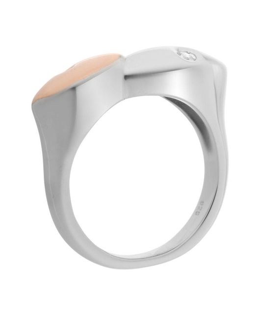 Orphelia White 925 Sterling Ring