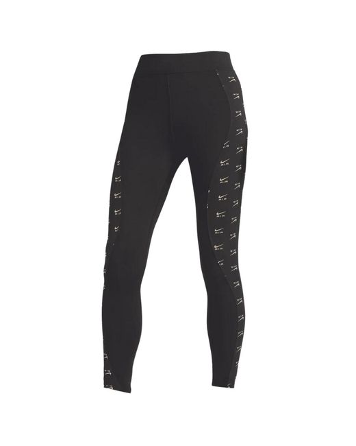 Nike Black Air All-Over Logo Leggings