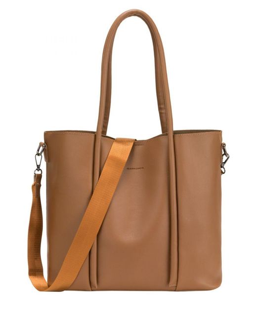 Claudia Canova Brown Pure Carryall Tote Bag