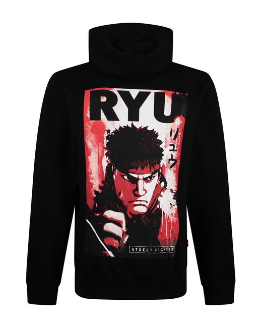 Luke 1977 Black Ryu Street Fighter Hoodie for men