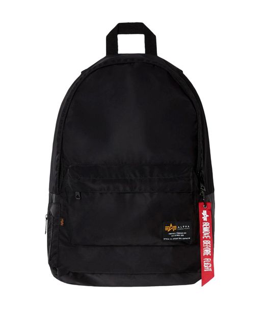Alpha Industries Black Crew Backpack for men