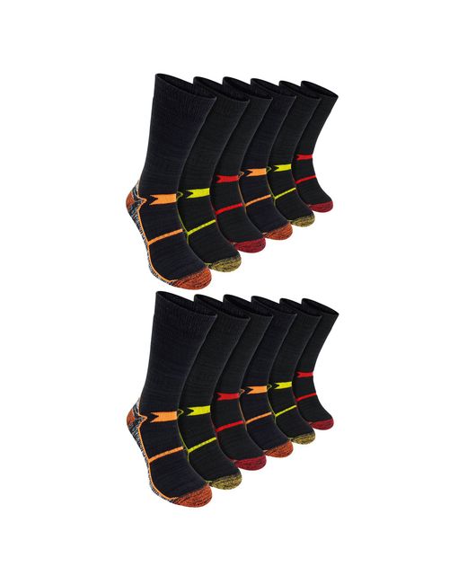 Sock Snob Black Thermal Ultimate Cotton Rich Work Socks for men