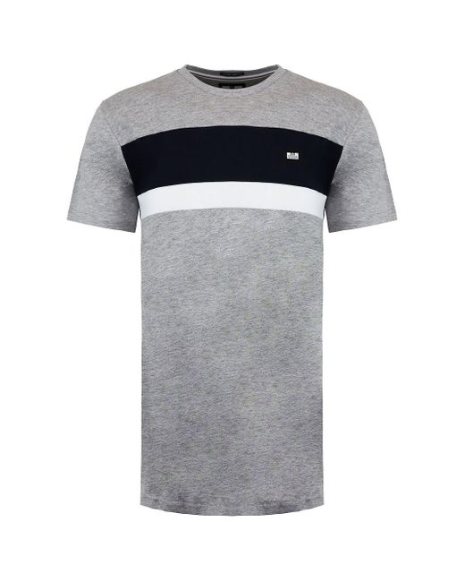 Weekend Offender Gray Crossword T-Shirt Cotton for men