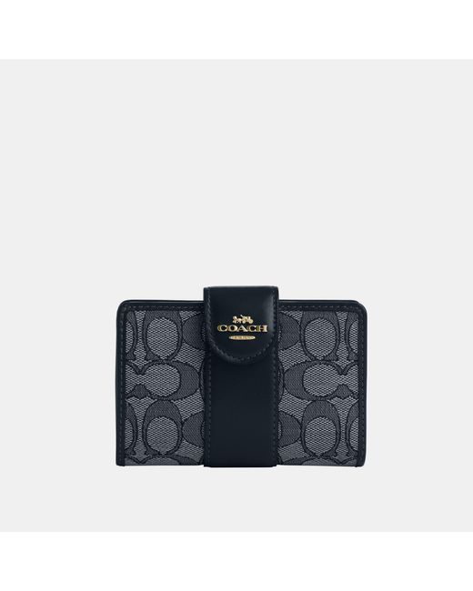 COACH Medium Corner Zip Wallet in Blue Lyst UK