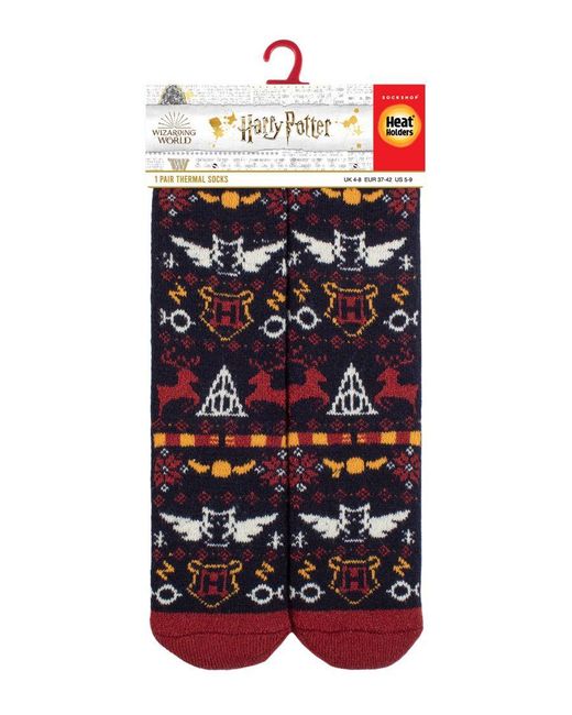 Heat Holders Red Ladies Novelty Harry Potter Socks