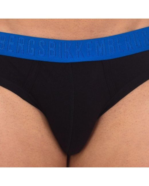 Bikkembergs Blue Pack-2 Fashion Slips Bicolor Bkk1Usp04Bi for men