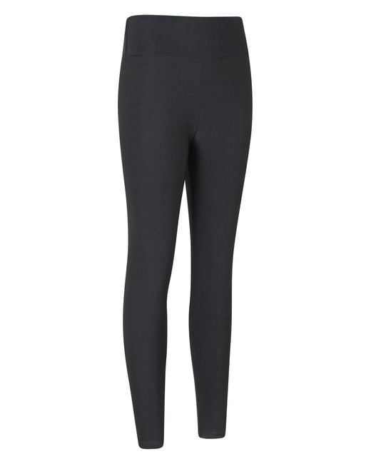 Mountain Warehouse Blue Borg Lined Leggings Comfy Thermal Base Layer Bottoms