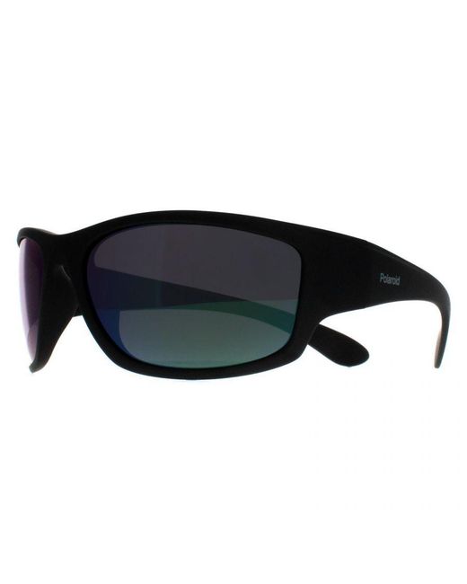 Polaroid Black Wrap Matte Mirror Polarized Pld 7005/S