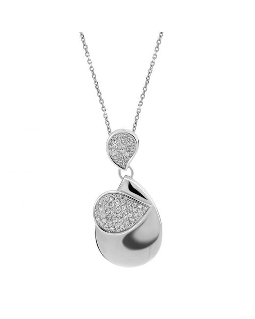 Orphelia Metallic 925 Sterling Chain With Pendant