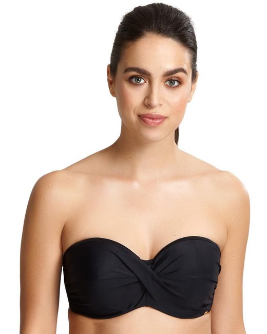Panache Blue Sw1303 Anya Riva Twist Bandeau Bikini Top