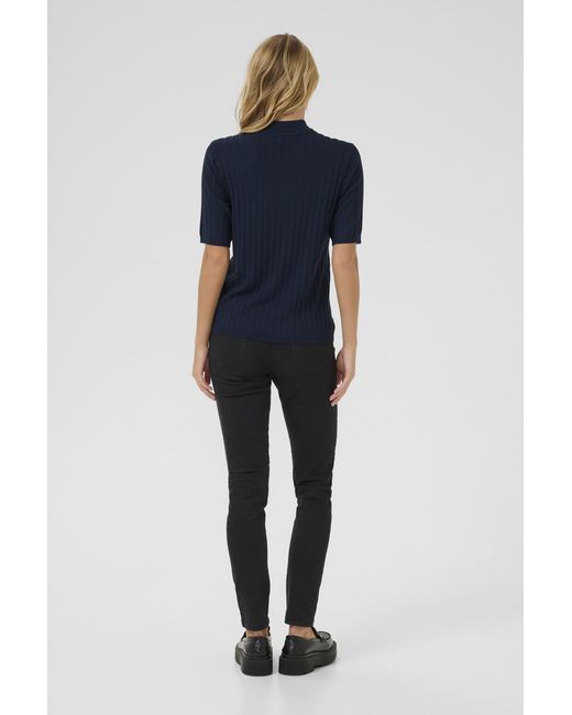Kaffe Pullover Regular Fit Dark in het Blue
