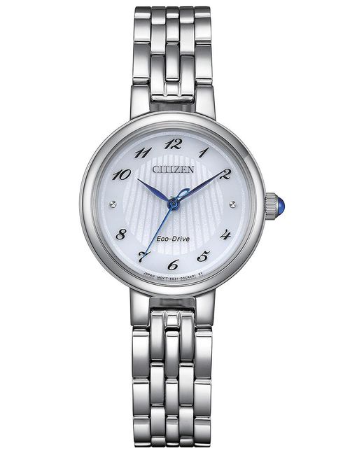 Citizen Gray L Watch Em0990-81A Stainless Steel