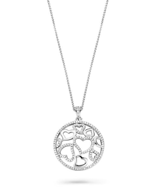Orphelia White 925 Sterling Chain With Pendant