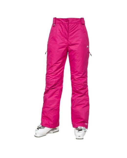 Trespass Pink Ladies Lohan Waterproof Ski Trousers