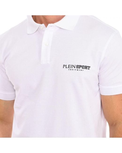 Philipp Plein White Pips500 Short Sleeve Polo for men