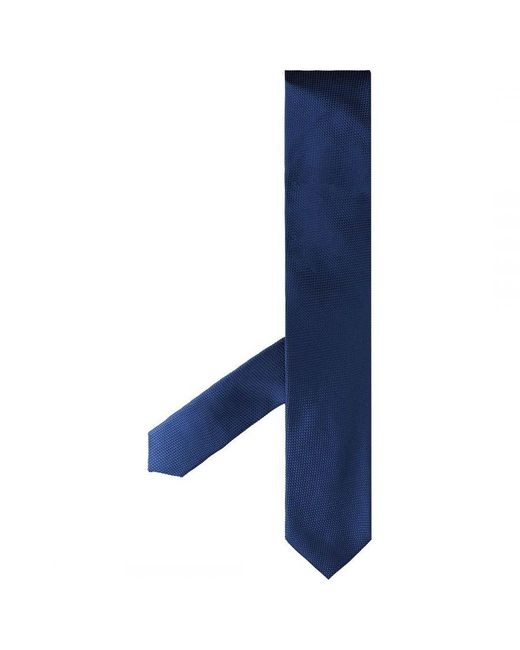 Hackett Satin Twill Solid Blue Ties for men