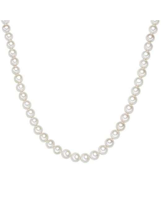 Valero Pearls Metallic Fresh Water Cultured Pearl Necklace