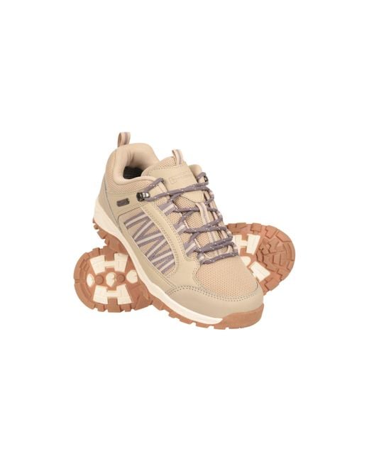 Mountain Warehouse Natural Ladies Path Waterproof Outdoor Walking Shoes