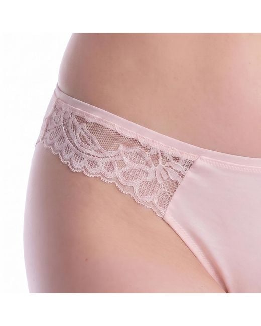 Boss Pink Lace Thong 50556195