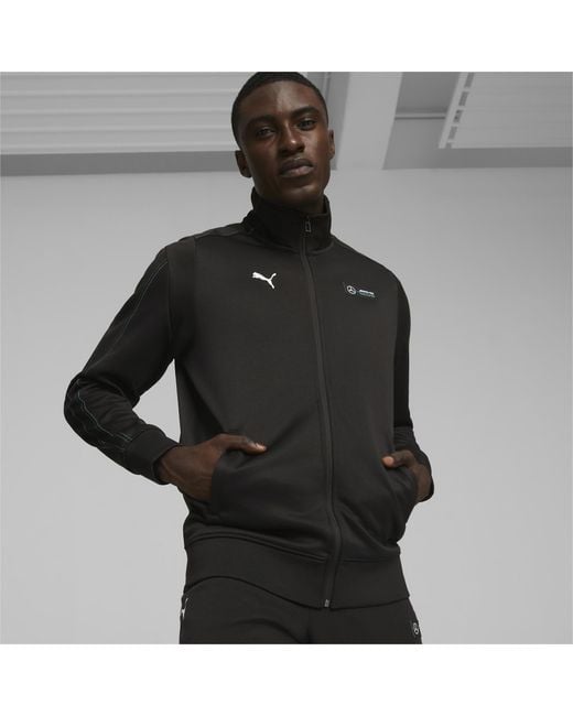 PUMA Black Mercedes-Amg Petronas Mt7 Motorsport Track Jacket for men