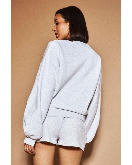 DSGN Studio Blue Boxy Crew Neck Sweatshirt