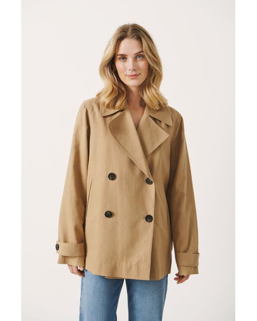 Part Two Natural Sifpw Outerwear Trench Coat