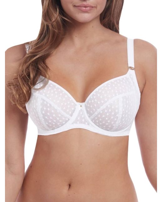 Freya White Starlight Side Support Bra