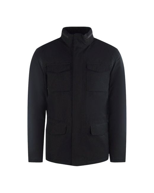 Aquascutum Active Field Jacket Zwarte Jas in het Blue voor heren