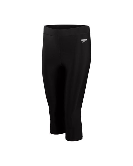 Speedo Black Ladies 3/4 Length Swimming Trousers