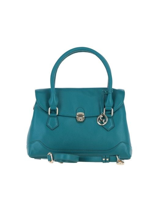 Ashwood Leather Blue Premium Shoulder Bag With Detachable Crossbody Strap