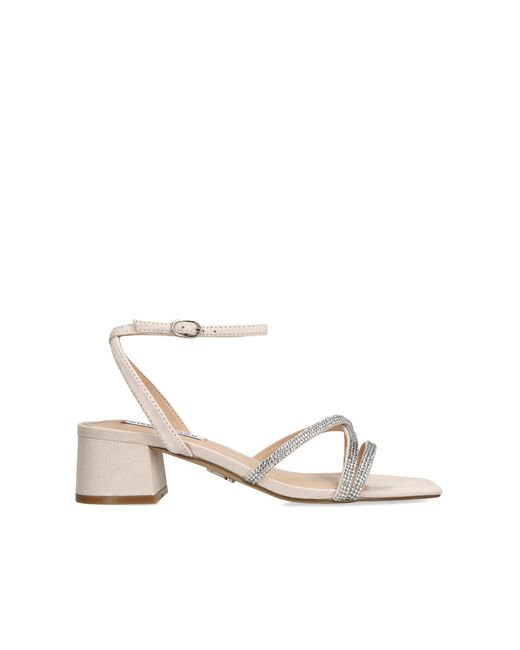 Steve Madden White Suede Gabby Heels