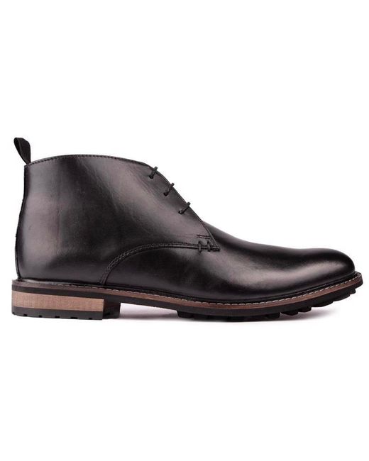 Silver Street London Black Ludgate Boots for men
