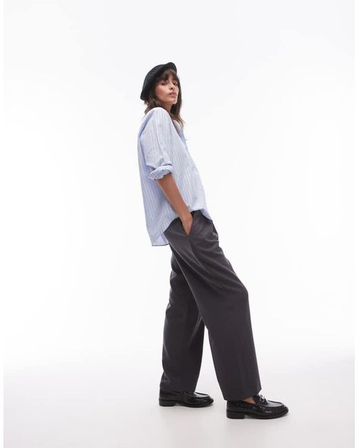 TOPSHOP Blue Smart Tailored Jogger