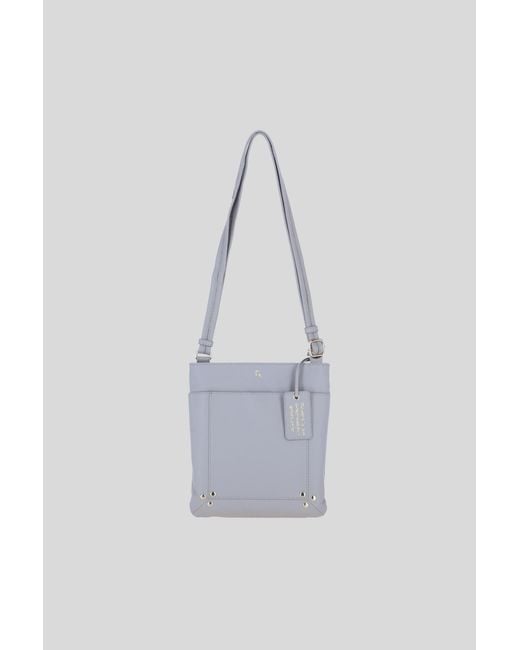 Ashwood Leather Blue 'Doriana' Real Crossbody Bag