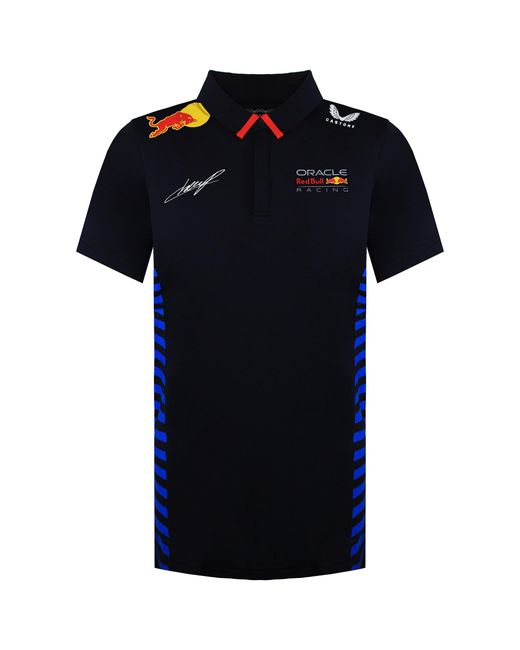 Castore Blue Bull Racing Official Teamline 11 Perez Polo Shirt for men
