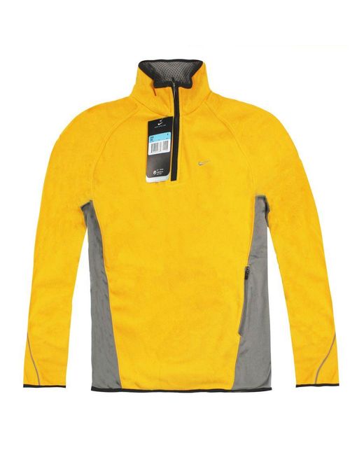 Nike Yellow Vintage Therma-Fit Long Sleeved Sweatshirt