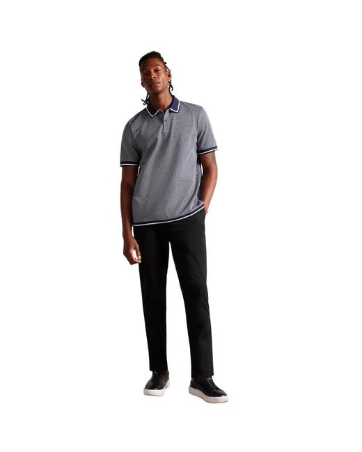 Ted Baker Black Genbee Regular Fit Chino Cotton for men