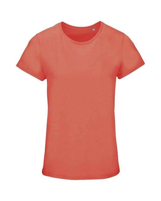 Sol's Orange Ladies Crusader Organic T-Shirt (Pop)