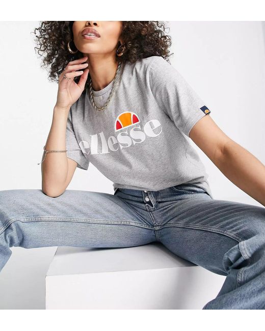 Ellesse Gray Boyfriend T-Shirt