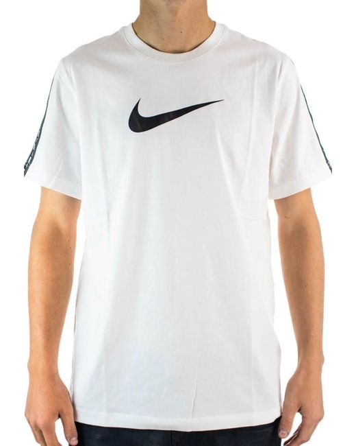 Nike White Sportswear Repeat T Shirt Club for men