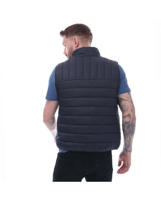 Farah Blue Arsenal Wadded Gilet for men