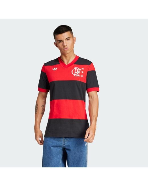 Adidas Originals Red Cr Flamengo '81 Home Jersey for men