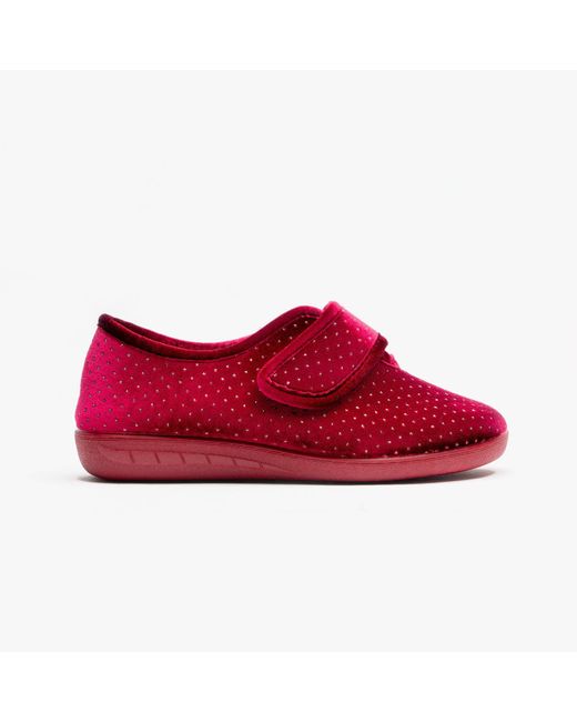 Lotus Red Janet Slippers Bordo
