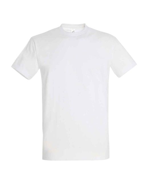 Sol's White Imperial T-Shirt (Absolute) for men